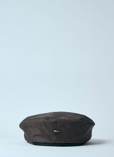 Our Legacy Wash Out Beret Brown our0360011