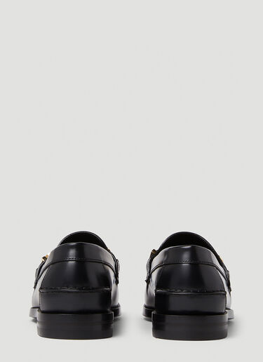 Logo Plaque Loafers Gucci Logo Plaque Loafers Black guc0150137