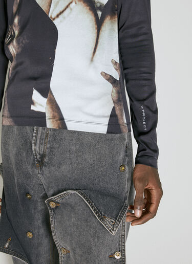 Body Collage Long Sleeve T-Shirt Y/Project Body Collage Long Sleeve T-Shirt Black ypr0354001