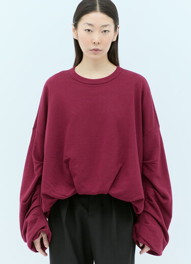 Dries Van Noten 하넷 맨투맨 버건디 dvn0256022