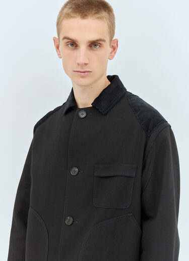 Maison Margiela Heavy-Cotton Double Coat Black mla0158010