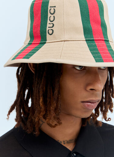 织带渔夫帽 Gucci 织带渔夫帽 米色 guc0157068