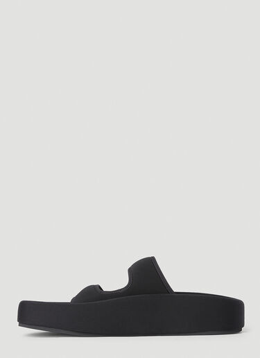 MM6 Maison Margiela Twin Strap Slides Black mmm0152010