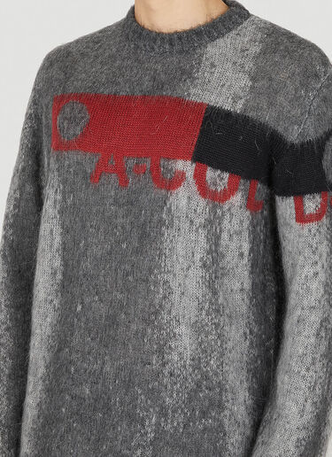 A-COLD-WALL* Sprayed Logo Jacquard Sweater Grey acw0150003