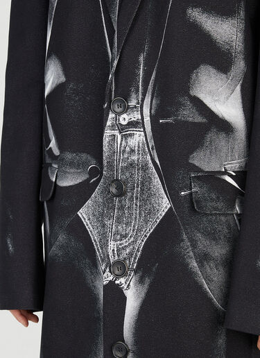 Trompe L'Oeil Janty Coat Y/Project x Jean Paul Gaultier Trompe L'Oeil Janty Coat Black jpg0252018
