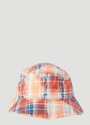 Acne Studios Flannel Bucket Hat Red acn0145010
