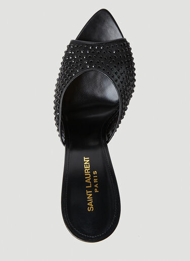 Gippy Embellished Pumps Saint Laurent Gippy Embellished Pumps Black sla0252042