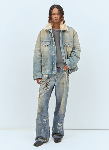 Acne Studios 1981M Printed Jeans Blue acn0158009