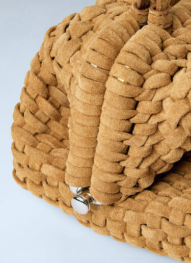 Jacquemus The Large Salon Clutch Bag Camel jac0264046