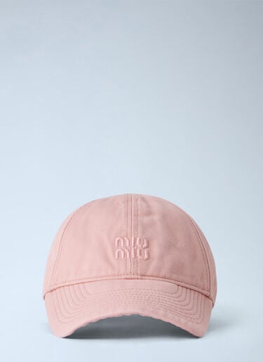 LN-CC® - Miu Miu: Drill Baseball Cap - Pink Miu Miu Drill Baseball Cap Pink miu0366043