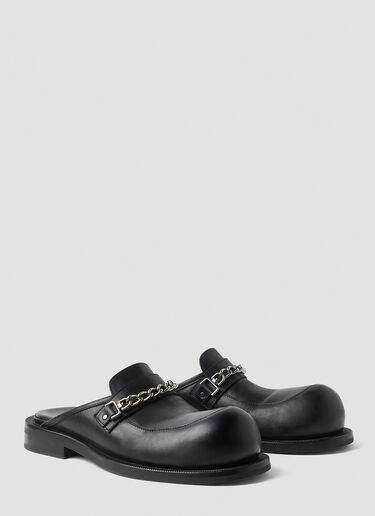 Martine Rose Bulb Toe Chain Mules Black mtr0152015