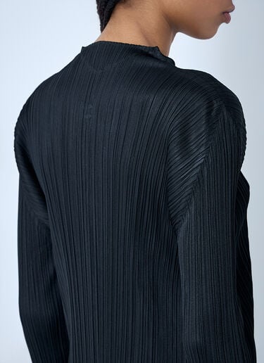 Pleats Please Issey Miyake Pleated Midi Dress Black plp0260001