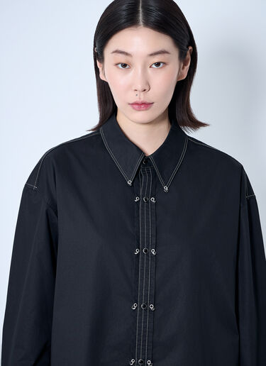Lemaire Embellished Metal Shirt Black lem0360018