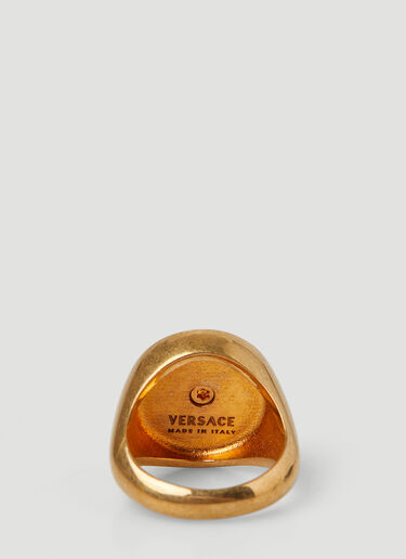 Versace 메두사 에나멜 링 골드 vrs0249049