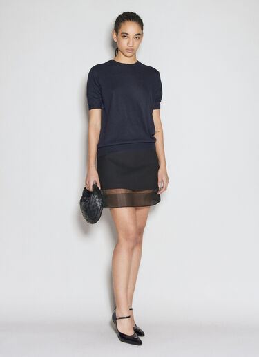 Cashmere Top Prada Cashmere Top Navy pra0256002