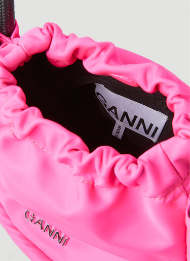 GANNI ノットミニハンドバッグ ピンク gan0251064