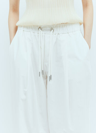 St. Agni Drawstring Pants White sta0255007