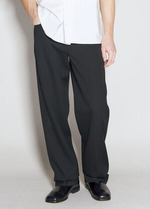 Lanvin Twisted Leg Tailored Pants Black lnv0158002