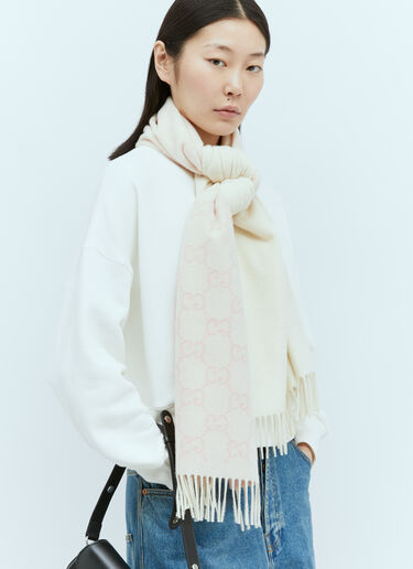 Gucci GG Cashmere Scarf Pink guc0255127