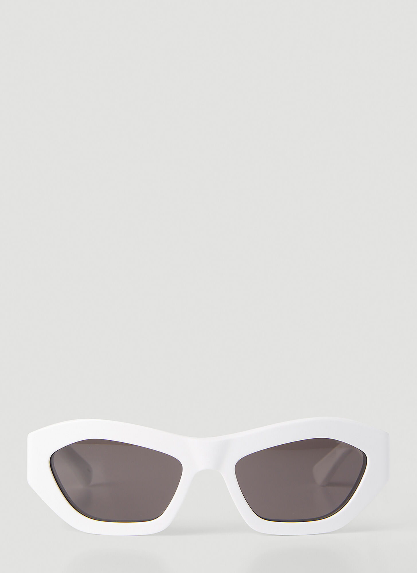 Bottega Veneta Bv1221s Hexagonal Sunglasses In White