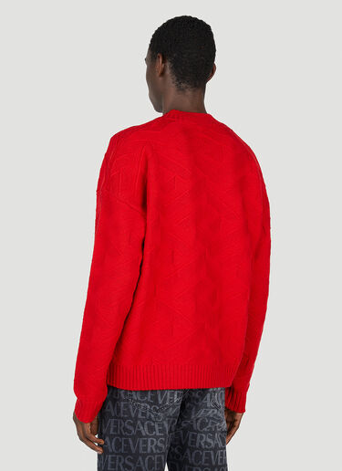 Versace Greca Knit Sweater Red ver0151009