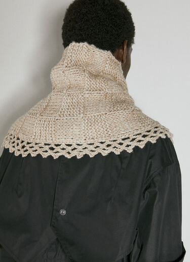 Kiko Kostadinov Apasia Crochet Scarf Beige kko0154019