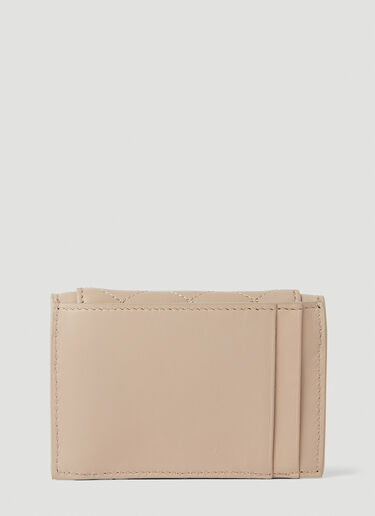 Quilted Logo Plaque Wallet Saint Laurent Quilted Logo Plaque Wallet Beige sla0251065