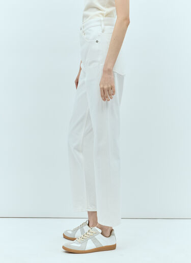 Jil Sander 徽标贴饰牛仔裤 乳白色 jil0255024