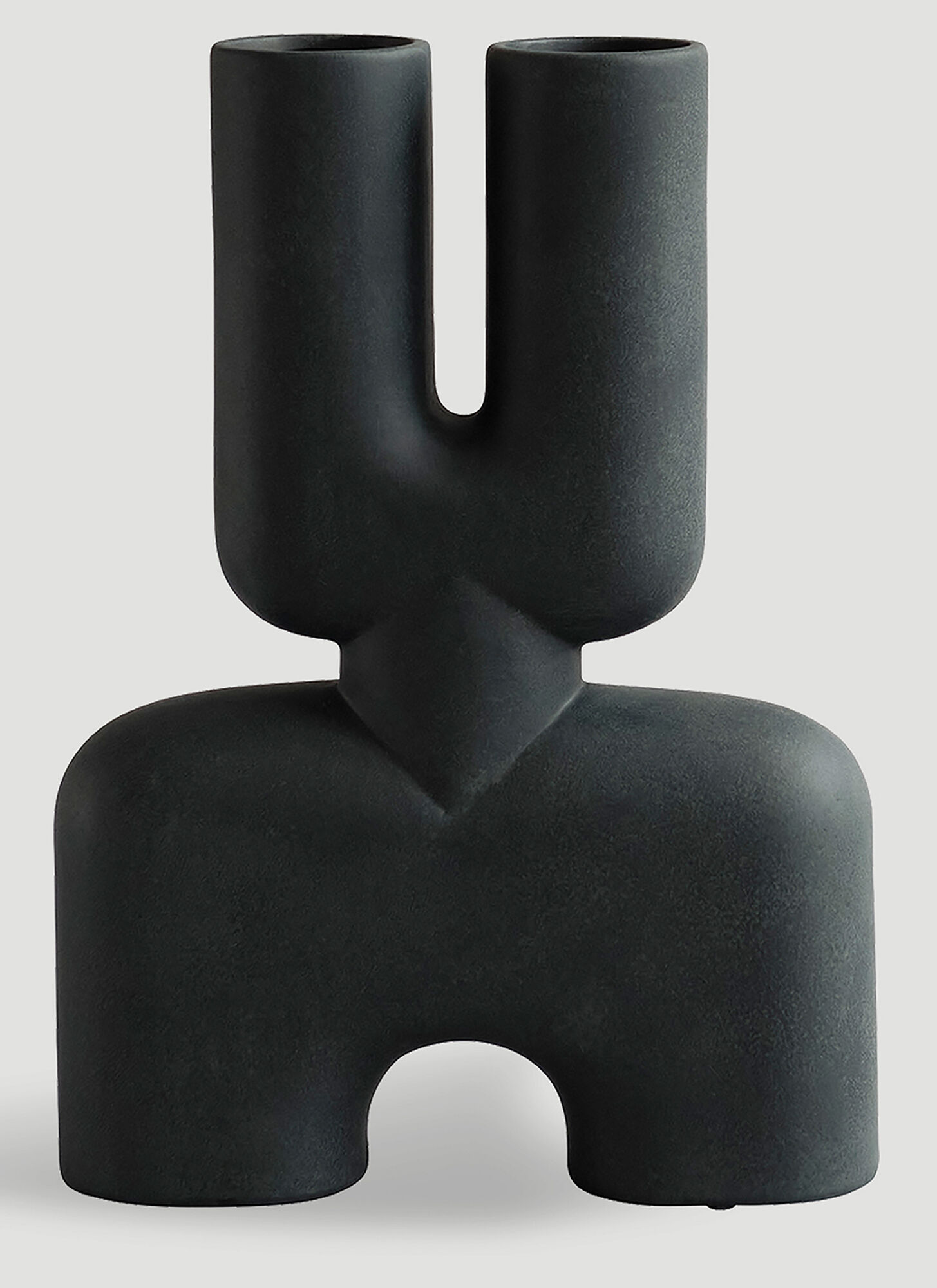 Shop 101 Copenhagen Cobra Double Hexa Vase In Black