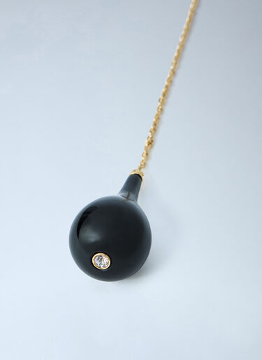 LN-CC® - Toteme: Medium Onyx Drop Necklace - Black Toteme Medium Onyx Drop Necklace Black tot0265027