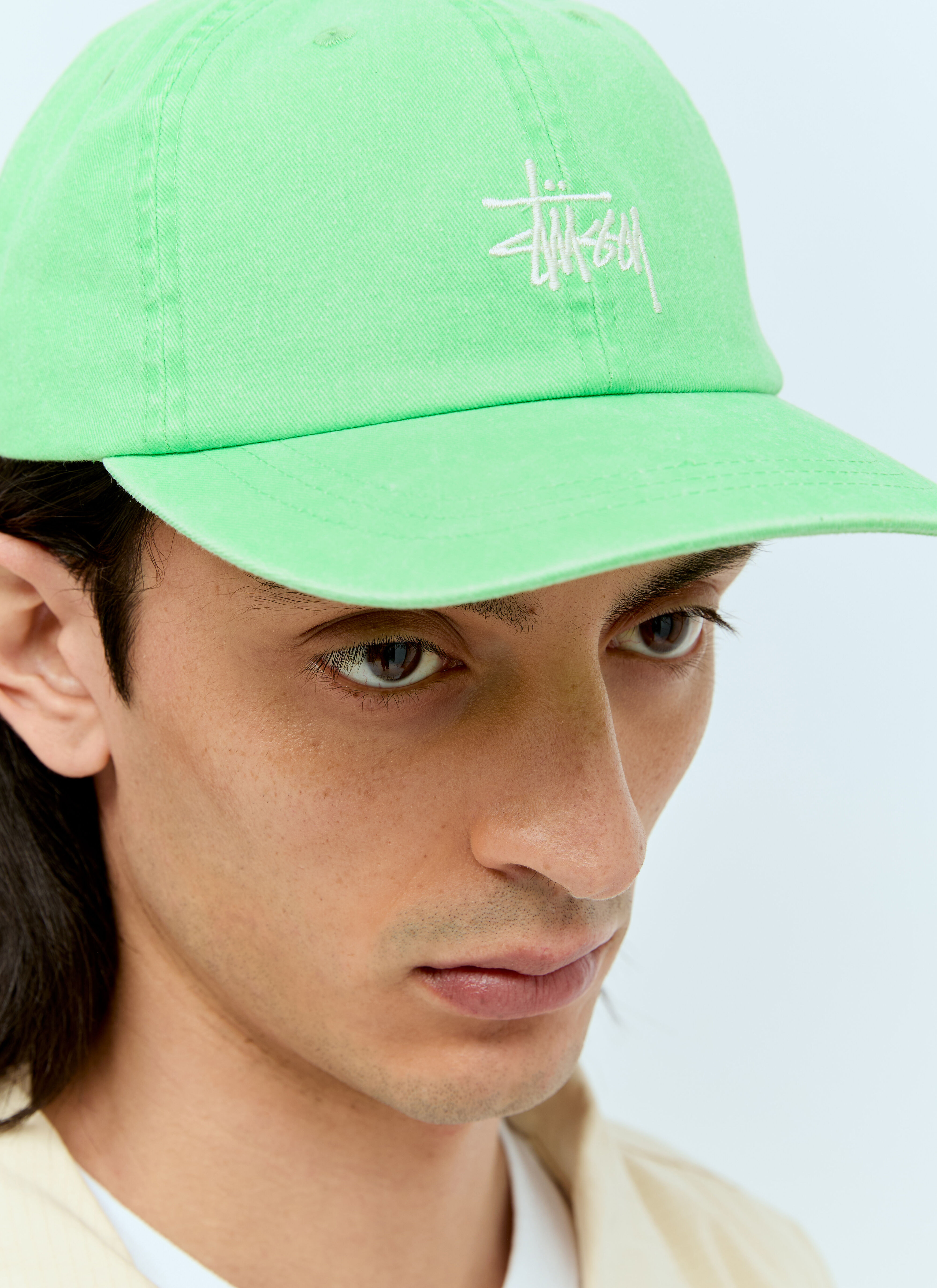 Stüssy Logo Embroidery Baseball Cap Green sts0156006