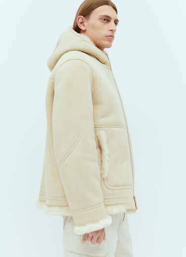 Stone Island Real Leather Blouson Jacket Beige sto0154043