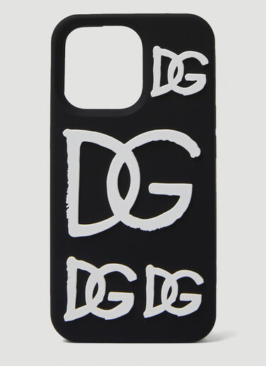 Dolce & Gabbana Multi Logo iPhone 13 Phone Case Black dol0149030