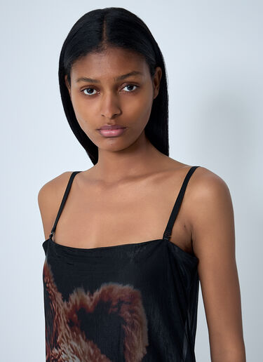 Sheer Printed Dress Acne Studios Sheer Printed Dress Black acn0262036