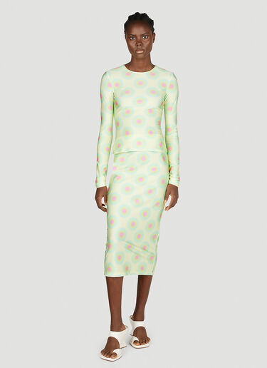 Sportmax Op Art Skirt Yellow spx0252021