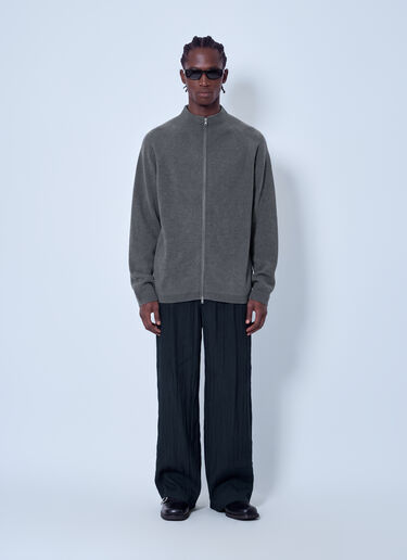 LN-CC® - Our Legacy: Line Zip Cardigan - Grey Our Legacy Line Zip Cardigan Grey our0165022