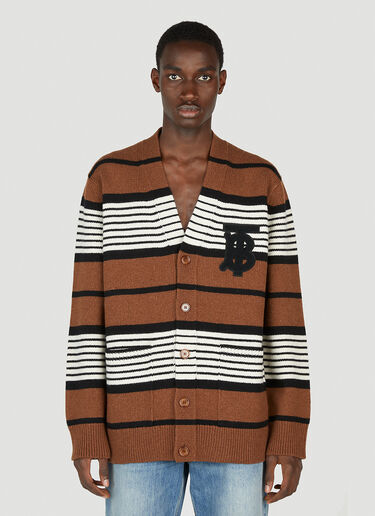 Burberry 徽标贴饰开衫 棕色 bur0152040