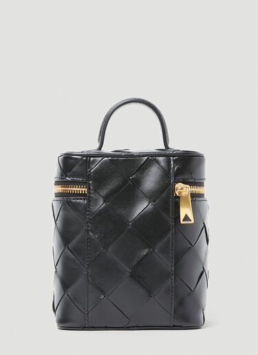 Bottega Veneta イントレチャート バニティケース ブラック bov0255092