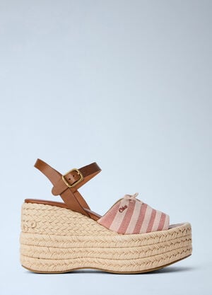 Chloé Isla Wedge Espadrilles Pink chl0265044