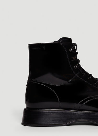 Dolce & Gabbana 拉丝系带靴 黑 dol0147043