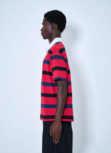LN-CC® - Prada: Short-Sleeved Cotton Polo Shirt - Red Prada Short-Sleeved Cotton Polo Shirt Red pra0164024