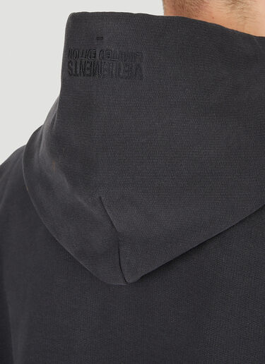 VETEMENTS Bleached Hooded Sweatshirt Black vet0150003