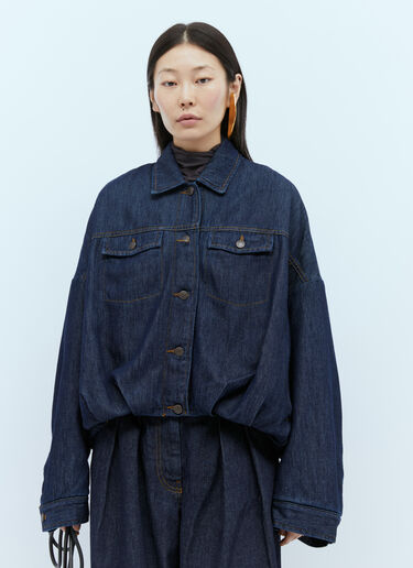 Balloon Denim Jacket Dries Van Noten Balloon Denim Jacket Blue dvn0254008