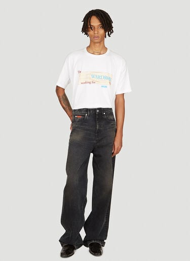 プルネック ショートスリーブTシャツ Martine Rose プルネック ショートスリーブTシャツ ホワイト mtr0154009
