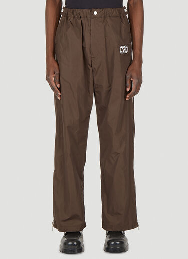 Valentino Shell Track Pants Brown val0149011