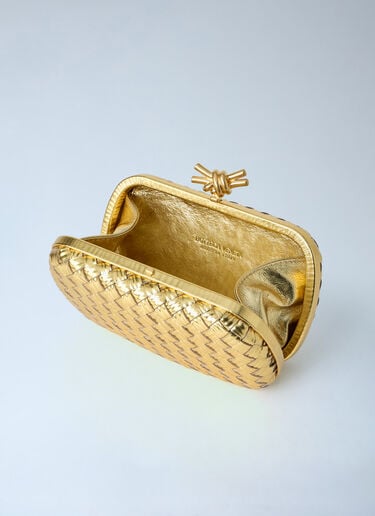 Bottega Veneta Knot Clutch Gold bov0263044