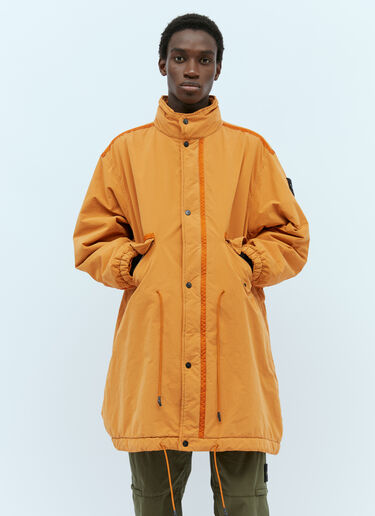 Stone Island Long David Light Coat Orange sto0154009