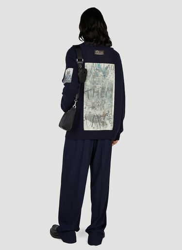 Raf Simons Graphic Patch Sweater Navy raf0152013