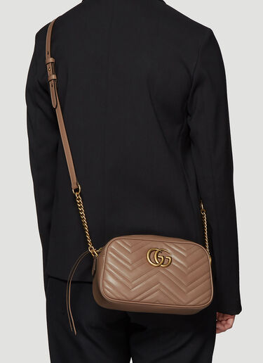 Gucci GG Marmont Small Matelassé Shoulder Bag Beige guc0235013