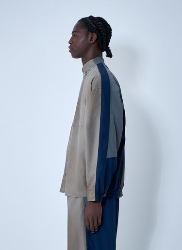 Washed Cotton Track Shirt Balenciaga Washed Cotton Track Shirt Beige bal0161002